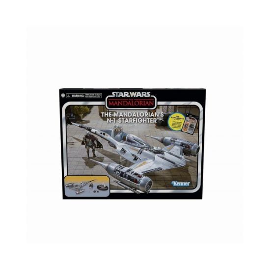 Picture of Hasbro Fans Disney Star Wars: The Mandalorian The Vintage Collection - The Mandalorian's N-1 Starfighter with Action Figure (F8366)