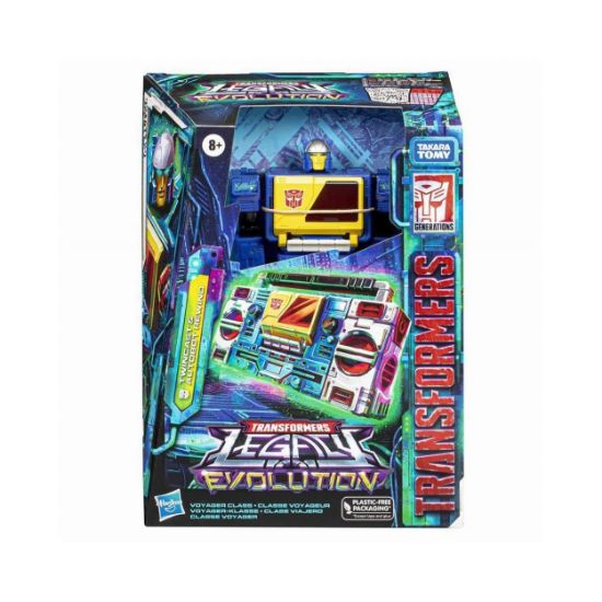 Picture of Hasbro Fans Transformers: Legacy Evolution - Twincast & Autobot Rewind Voyager Class Action Figure (18cm) (F7208)