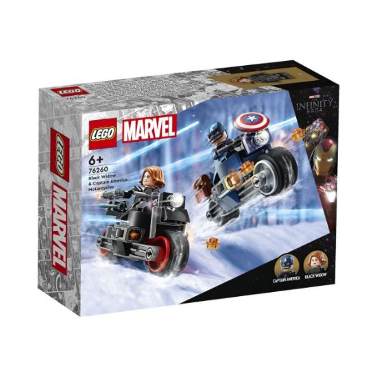Picture of LEGO® Marvel: Black Widow & Captain America Motorcycles (76260)
