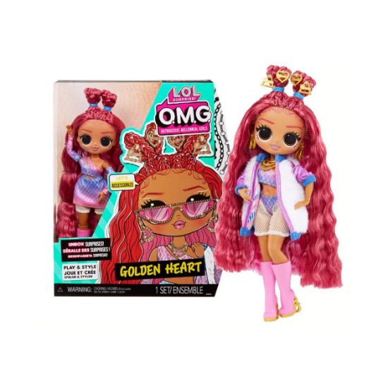 Picture of MGA L.O.L. Surprise!: O.M.G. - Golden Heart Doll (588511EUC)