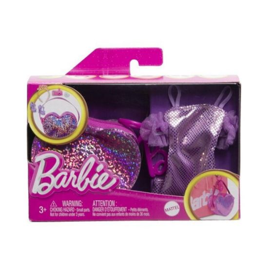 Picture of Mattel Barbie: Deluxe Clip-On Bag with Birthday Outfit (HJT45)
