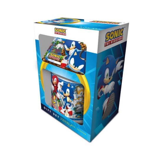 Picture of Pyramid Sonic: The Hedgehog - Mug, Coaster & Keychain Gift Set (GP86530)