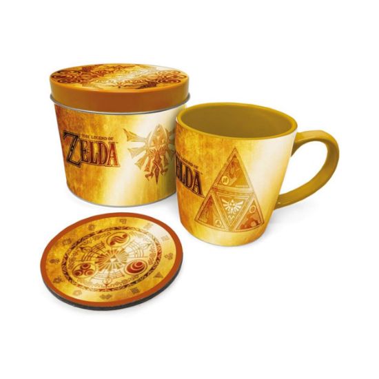 Picture of Pyramid The Legend of Zelda: Golden Triforce - Mug & Coaster Tin (GP86075)