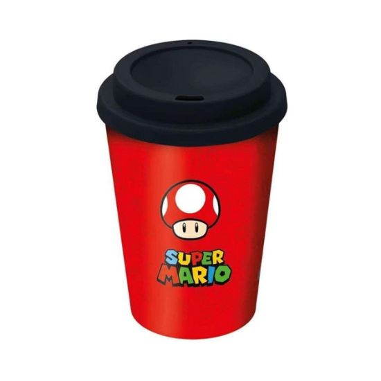 Picture of Stor Super Mario Small Plastic Double-Walled Coffee Tumbler (390ml)