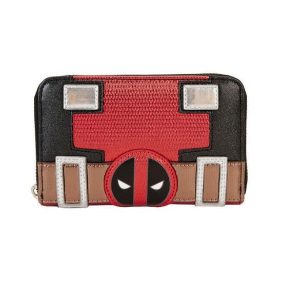 Picture of Loungefly Marvel - Deadpool Metallic Collection Cosplay Zip Around Wallet (MVWA0218)