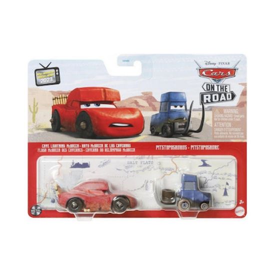 Picture of Mattel Disney Pixar: Cars On the Road - Cave Lightning McQueen & Pitstoposaurus (Set of 2) (HLH63)