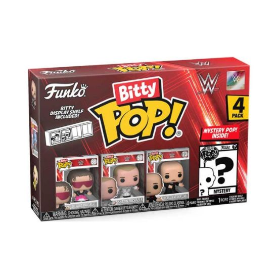Picture of Funko Bitty Pop! 4-Pack: WWE - Bret Hart Vinyl Figures