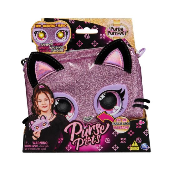 Picture of Spin Master Purse Pets - 'Purdy Purrfect' Kitty Interactive Wristlet Bag (6067884)