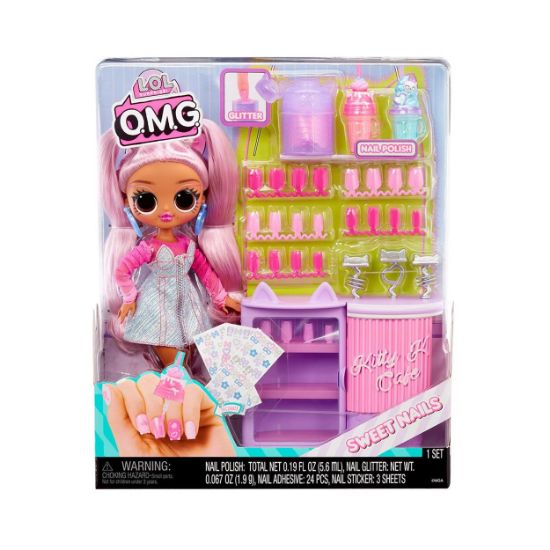 Picture of MGA L.O.L. Surprise!: O.M.G. Sweet Nails™ - Kitty K Café Doll (503859-EUC)
