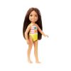 Picture of  Mattel Barbie®: Club Chelsea Beach - Brunette Girl Doll with Pineapple Swimsuit Doll (GHV57)