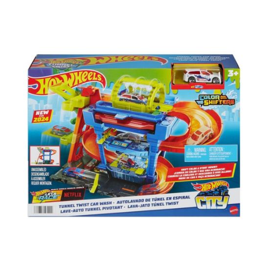 Picture of Mattel Hot Wheels® City: Color Shifters - Tunnel Twist Car Wash Playset (HTN80)