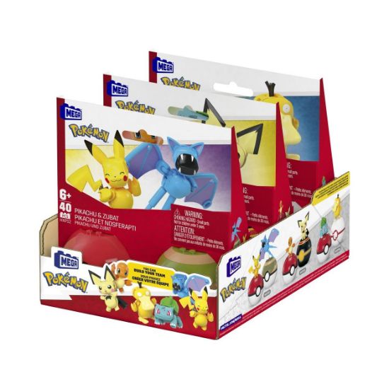 Picture of Mattel Mega Pokemon - Pikachu & Zubat Pokeballs (HXP12)