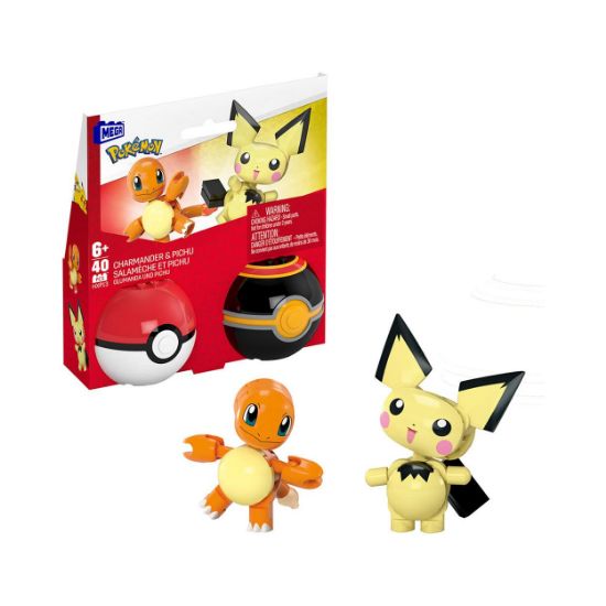 Picture of Mattel Mega Pokemon - Charmander & Pichu Pokeballs (HXP13)