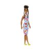 Picture of Mattel Barbie Doll - Fashionistas #210 Brown Hair In Bun - Diamond Crochet Dress Dark Skin Doll (HJT07)