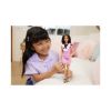 Picture of Mattel Barbie Doll - Fashionistas #209 With Black Hair Wearing A Pink Plaid Dress (HJT06)