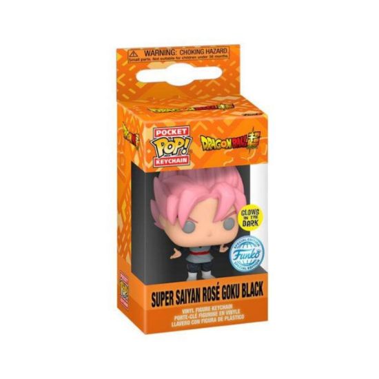 Picture of Funko Pocket Pop! Dragon Ball Super - Super Saiyan Rose Goku Black (Glows in the Dark) Vinyl Figure Keychain
