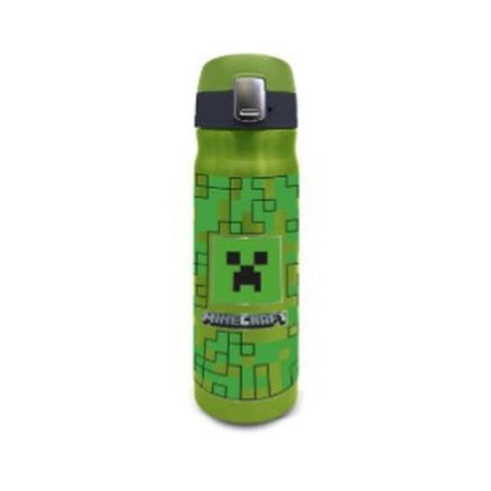 Picture of Stor Minecraft Squared Pattern Metal Traveling Bottle (410ml)