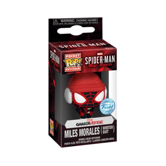 Picture of Funko Pocket Pop! Marvel Gameverse: Spider-Man - Miles Morales (Winter Suit) Vinyl Figure Keychain