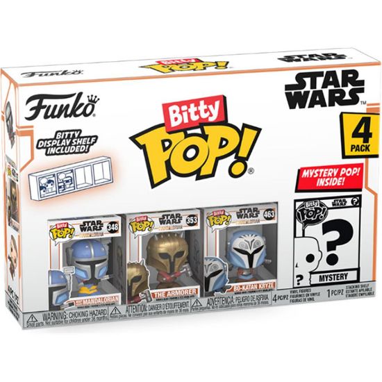 Picture of Funko Bitty Pop! 4-Pack Star Wars: The Mandalorian - Heavy (Infantry) Mandalorian Vinyl Figures