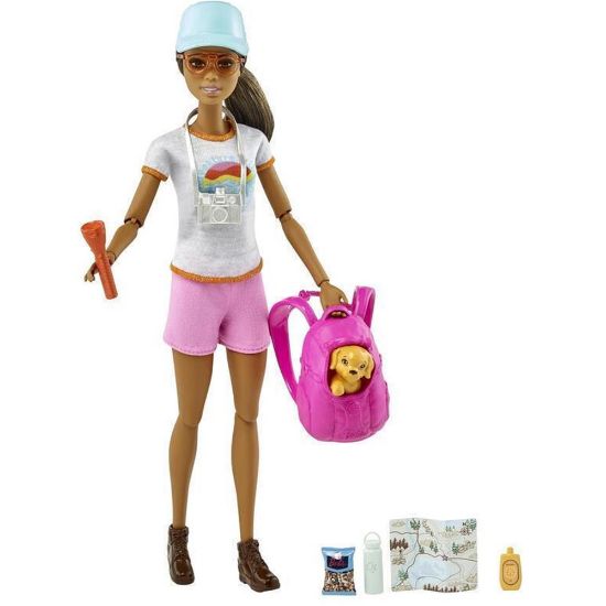 Picture of Mattel Barbie: You Can Be Anything - Hiker Paper Dark Skin Doll (HNC39)