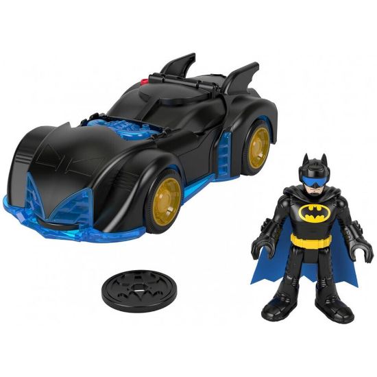 Picture of Mattel Imaginext: DC Super Friends - Shake & Spin Batmobile and Batman Figure Set (HRP08)