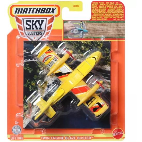 Picture of Mattel Matchbox Sky Busters - Twin Engine Blaze Buster (HVM58)