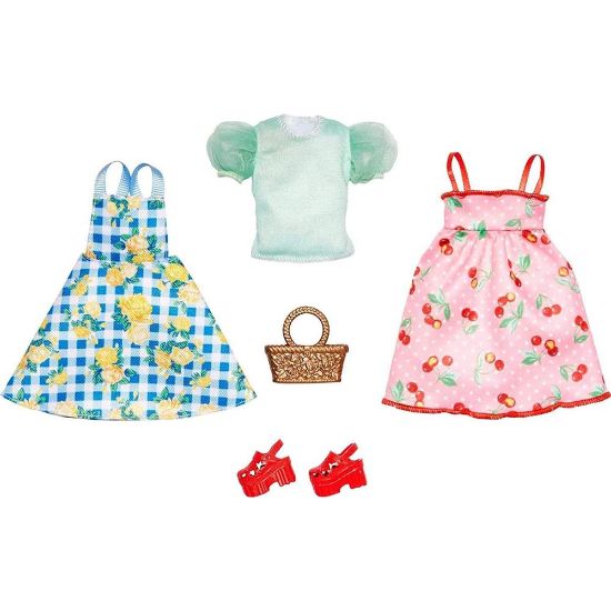 Picture of Μattel Barbie Fashions 2-Pack Clothing Set - Picnic 2 Dresses & Accessories (HJT33)