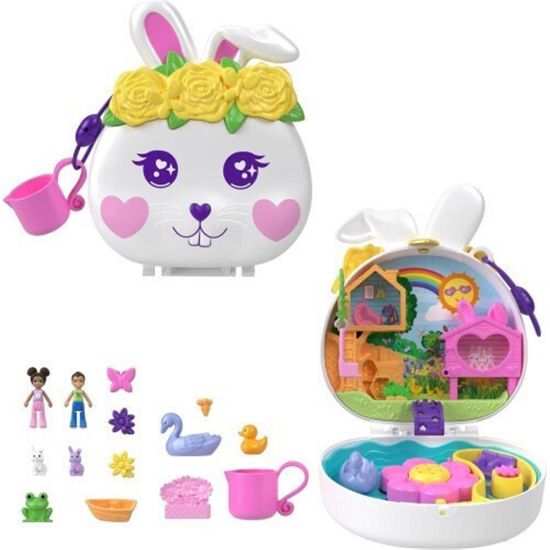 Picture of Mattel Polly Pocket: Flower Garden - Bunny Compact  (HKV36)