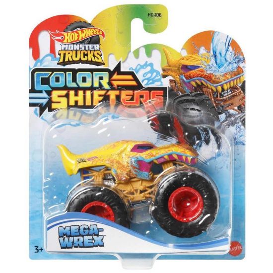 Picture of Mattel Hot Wheels: Monster Trucks Color Shifters - Mega-Wrex (HNW04)