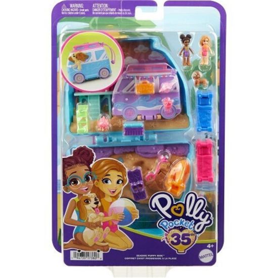Picture of Mattel Polly Pocket: Seaside Puppy Ride Compact (HRD36)